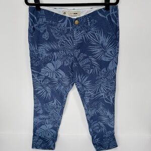 Hang Ten Gold Tropical Print Pants – Blue – Approx. 32x30